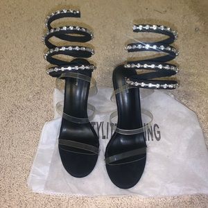 Diamond Stuffed Heels From Pretty Little Thing